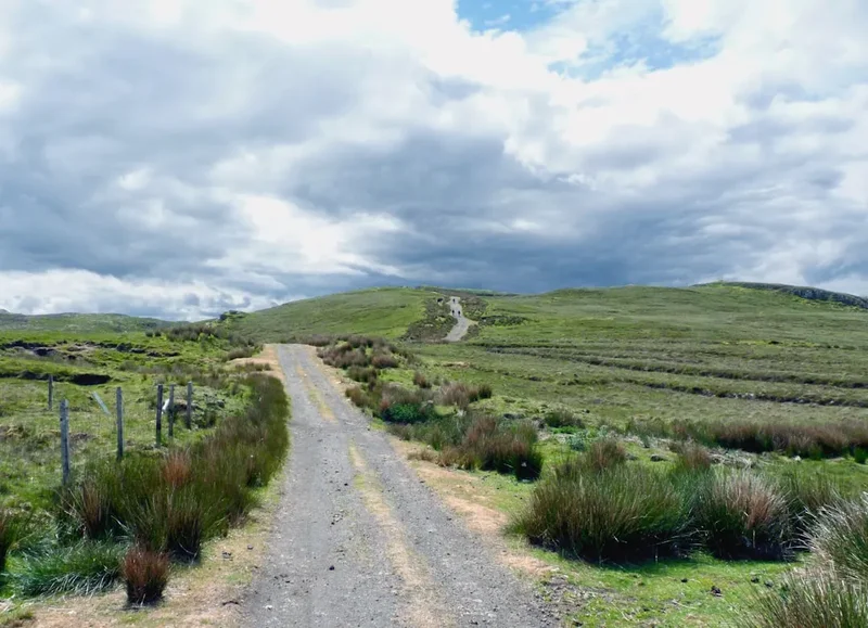 Hiking trail path on the The West Highland Way Day Section