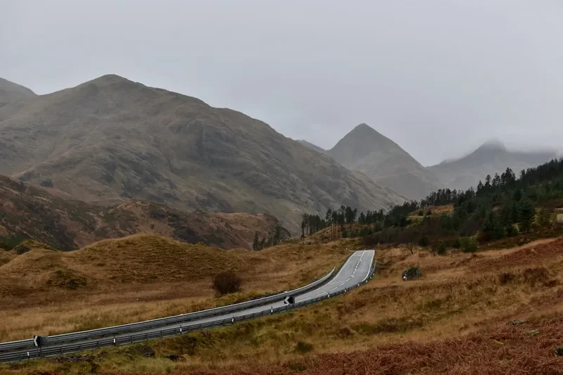 Mountain and nature scenery on the The West Highland Way Day Section