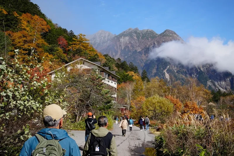 Mountain and nature scenery on the Togakushi Trail Network