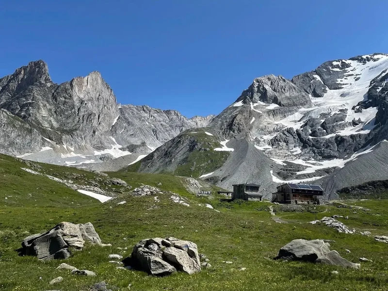Mountain and nature scenery on the Tour Des Glaciers Vanoise