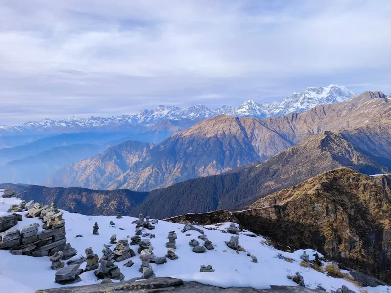 Mountain and nature scenery on the Tungnath Chandrashila Trek