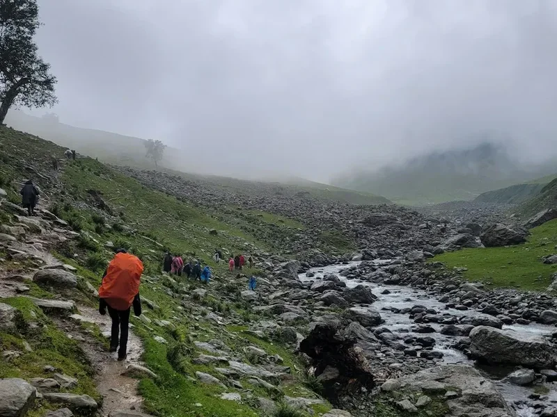 Hiking trail path on the Velliangiri Hills Trek