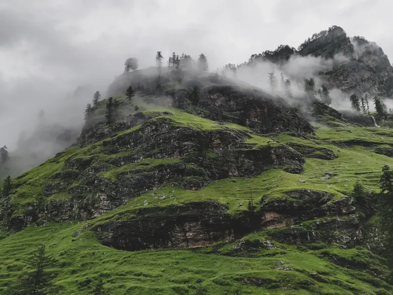 Mountain and nature scenery on the Velliangiri Hills Trek