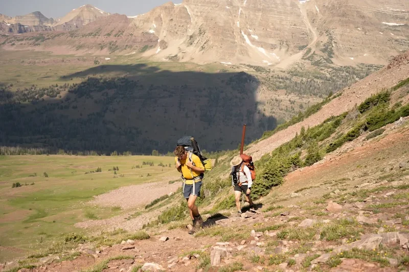Hiking trail path on the Wheeler Peak Summit