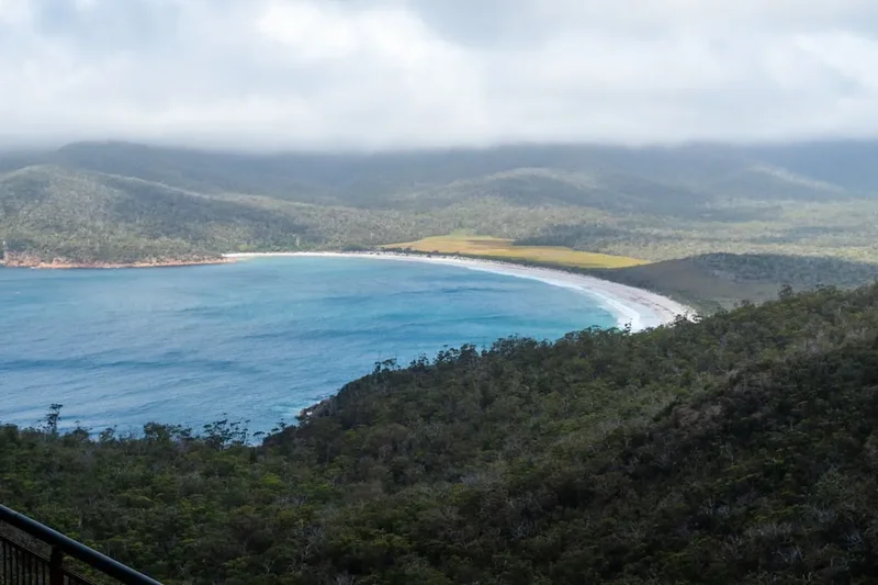 Hiking trail path on the Wineglass Bay Hazards Circuit