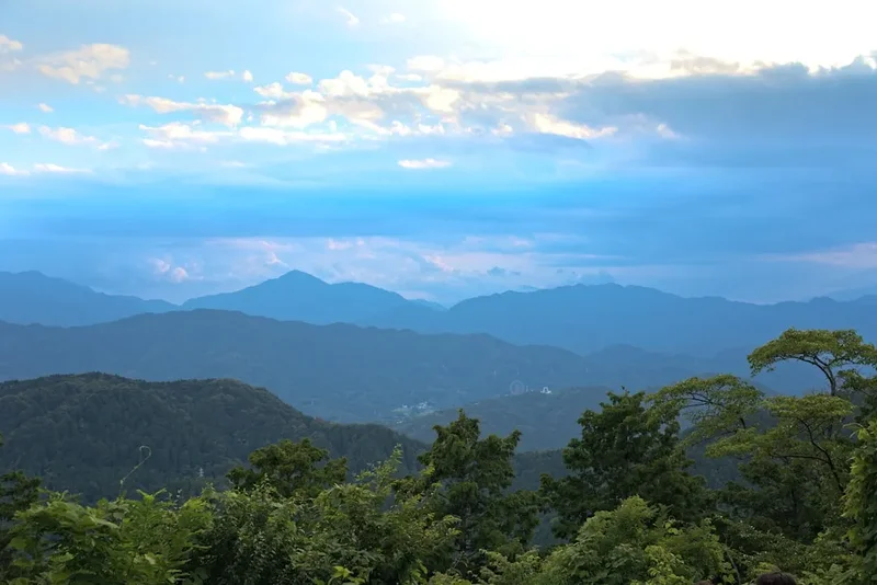 Mountain and nature scenery on the Yufuin Mount Yufu