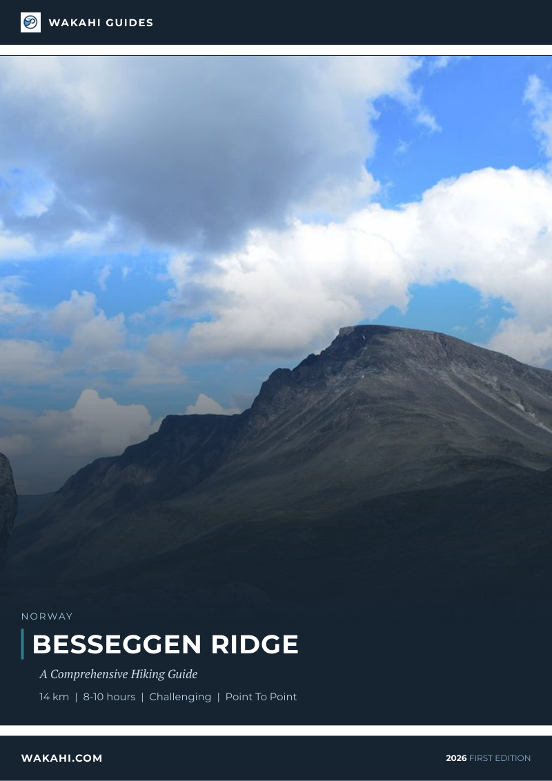 Wakahi guide cover for Besseggen Ridge