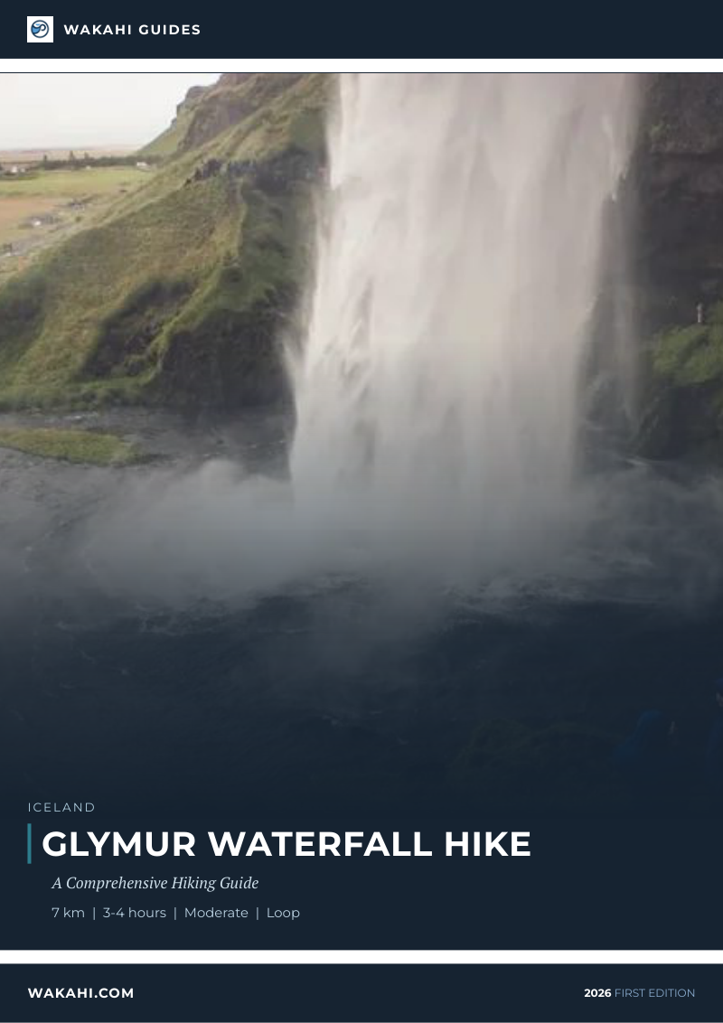 Wakahi guide cover for Glymur Waterfall Hike