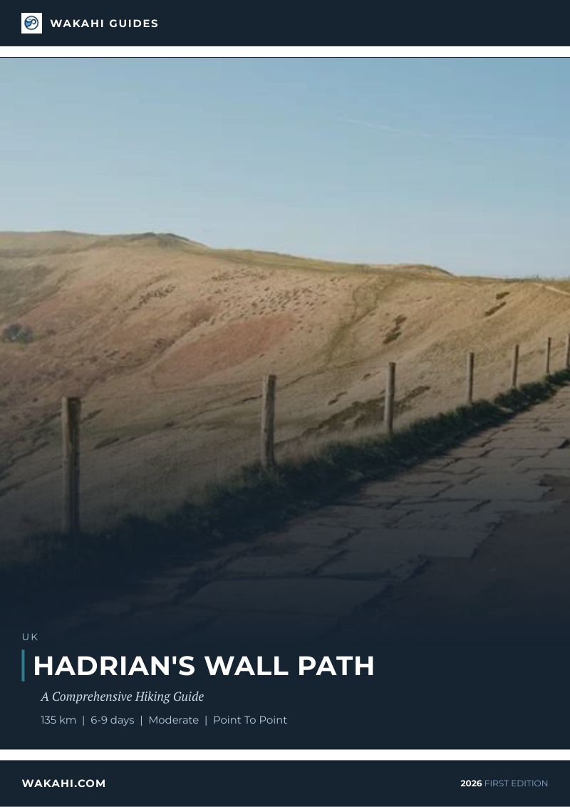Wakahi guide cover for Hadrians Wall Path