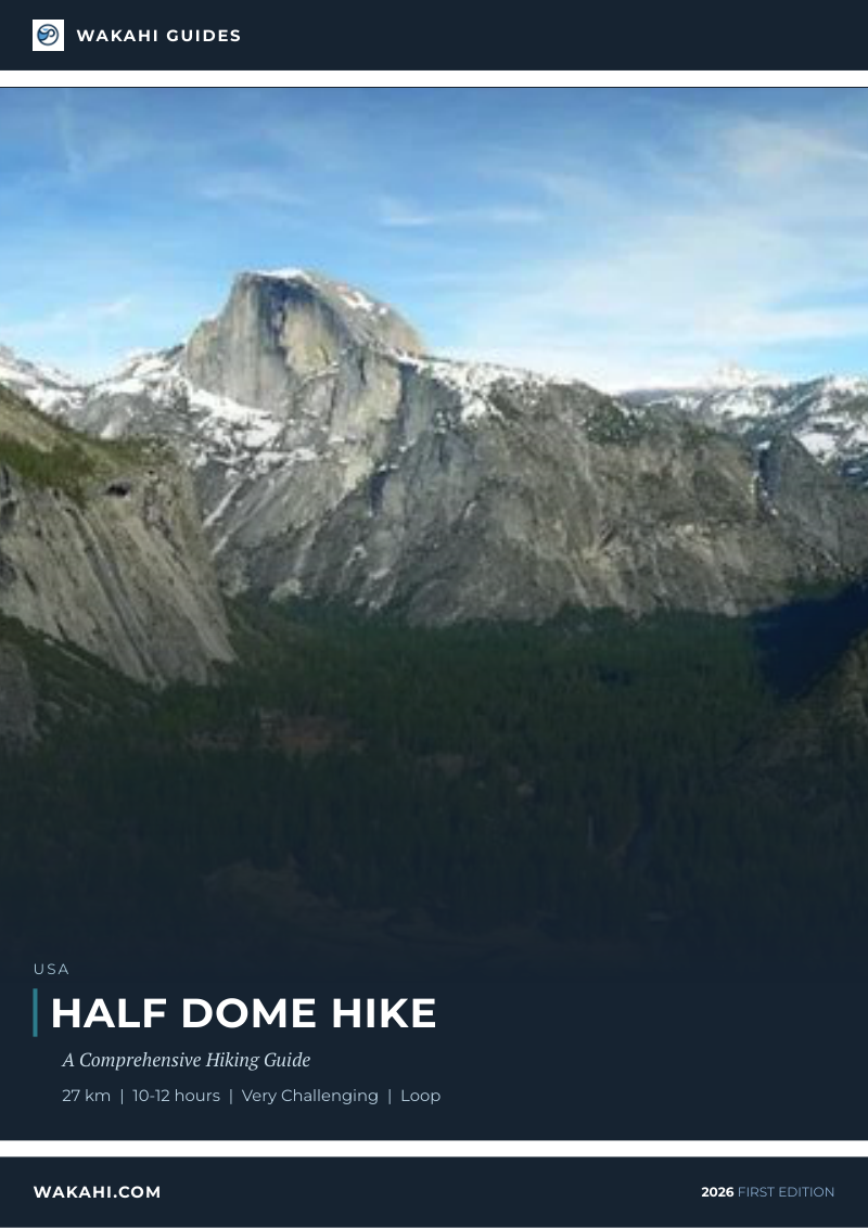 Wakahi guide cover for Half Dome Hike Yosemite