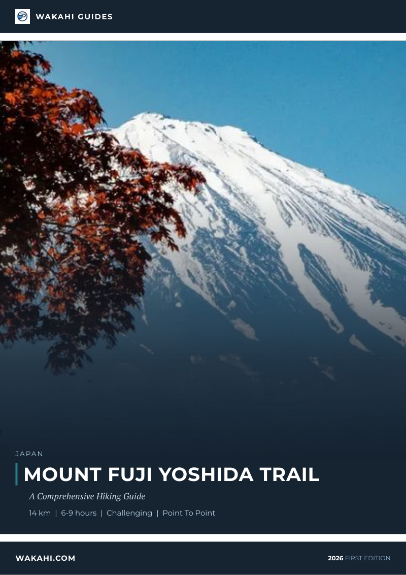 Wakahi guide cover for Mount Fuji Yoshida Trail