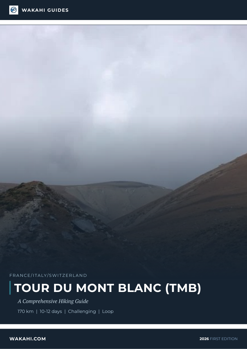 Wakahi guide cover for Tour Du Mont Blanc