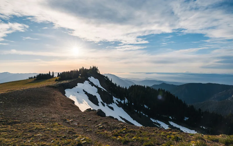 Hiking sunglasses on a New Zealand alpine ridge